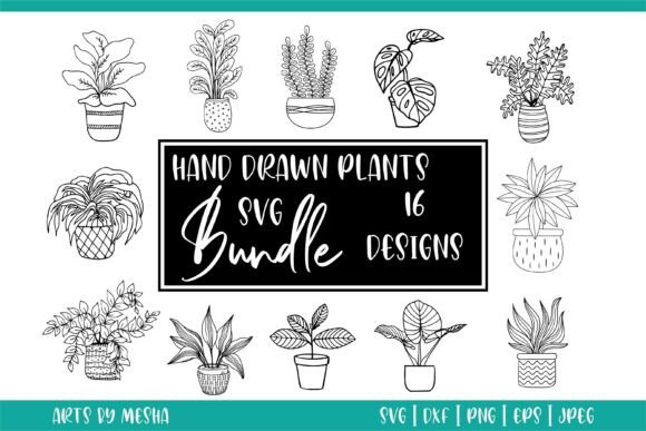 Download Indoor Plant &amp; Potted Plant Svg Designs - Designs Collection