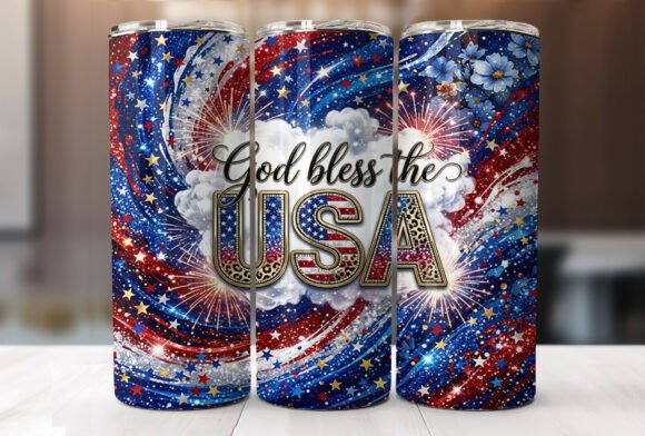 Download God Bless the USA 20oz Tumbler Wrap PNG - God bless Collection