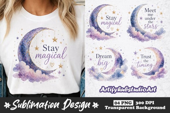 Download Moon Quote Sublimation PNG Designs - Designs Collection