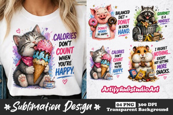 Download Funny Animal Sublimation PNG Designs - Designs Collection