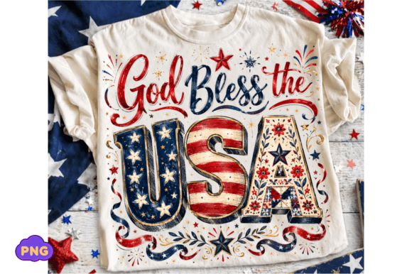 Download God Bless the USA Png, Patriotic 4th of - God bless Collection