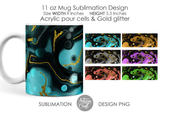 Download Sublimation Mug Designs, Acrylic Pour - Designs Collection