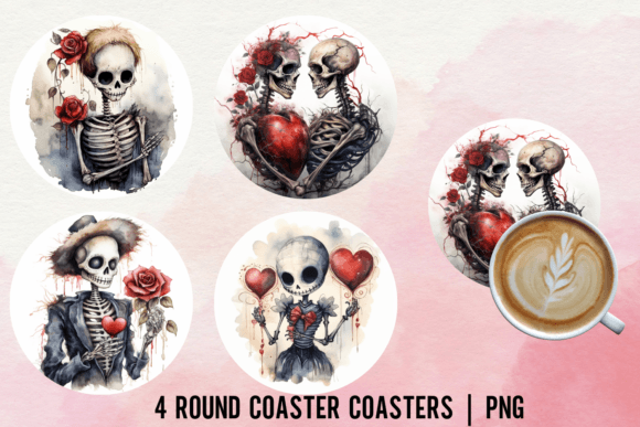Download Skeleton Coaster Sublimation Designs - Designs Collection
