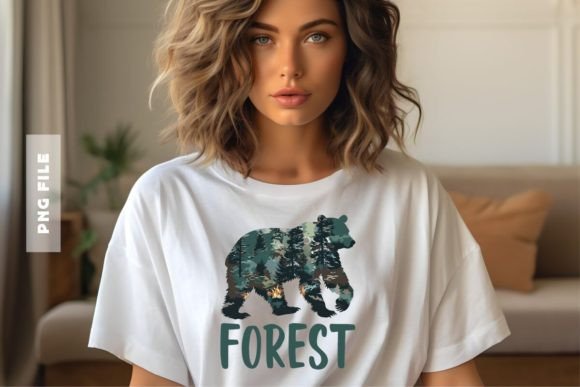 Download Forest Bear Sublimation T Shirt Design - Sublimation t shirt design Collection