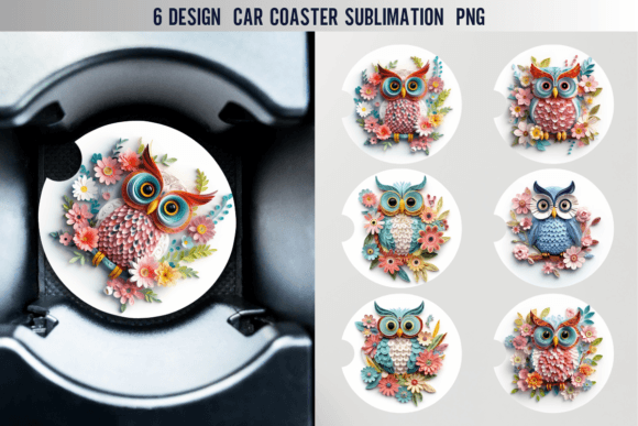 Download Owl Paper Quilling Car Coaster Designs - Designs Collection