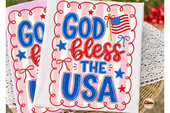 Download God Bless the USA PNG Preppy 4th July - God bless Collection