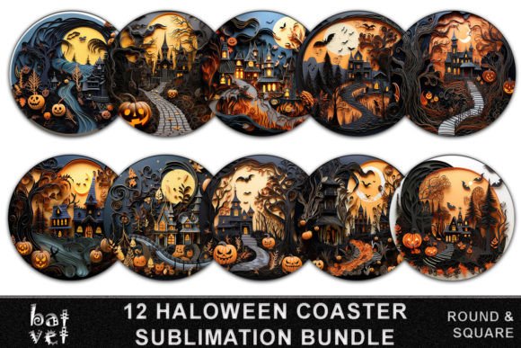 Download Quilling Halloween Car Coaster Bundle - Car coaster bundle Collection