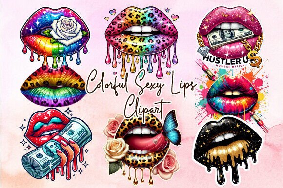 Download Colorful Sexy Lips Clipart Designs - Designs Collection