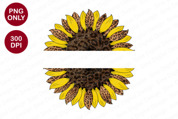 Download Split Sunflower Sublimation Designs - Designs Collection