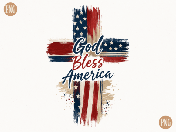 Download God Bless America Cross PNG | Patriotic - God bless Collection