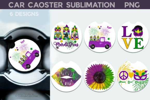 Download Mardi Gras Car Coaster Bundle - Car coaster bundle Collection