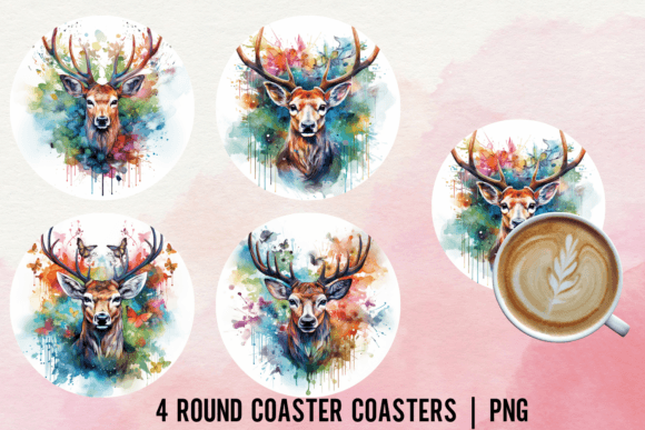 Download Deer Coaster Sublimation Designs - Designs Collection