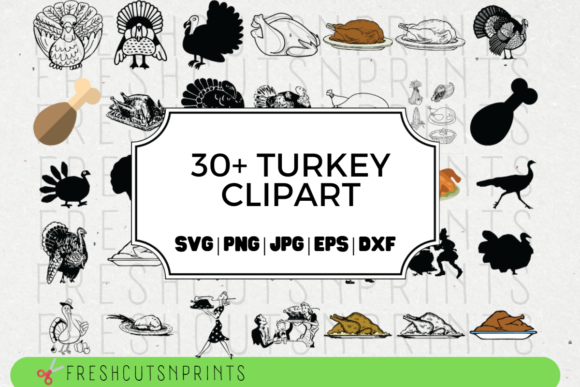 Download Turkey Clipart Designs Bundle - Designs Collection